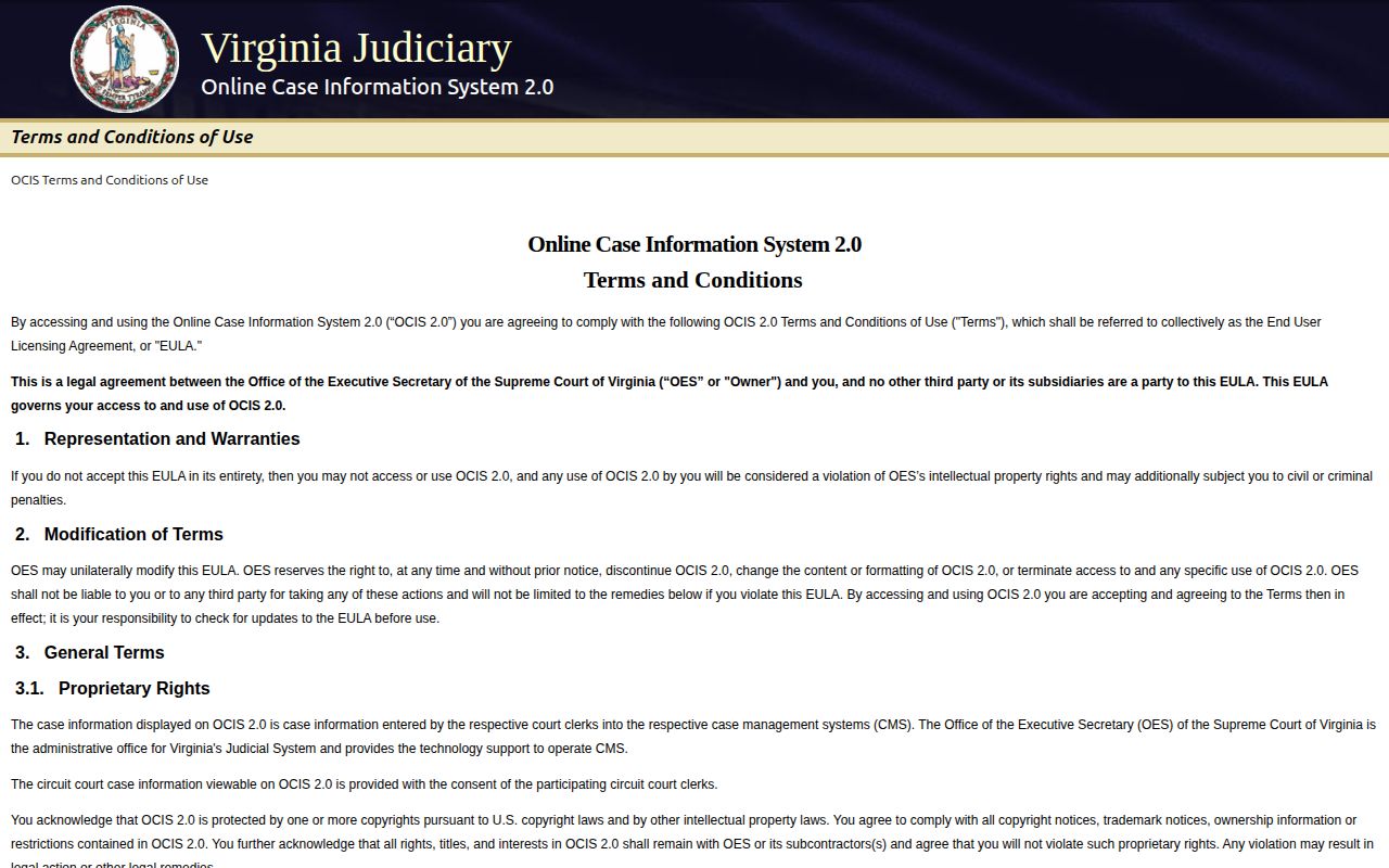 Virginia court lookup for Northampton County release records